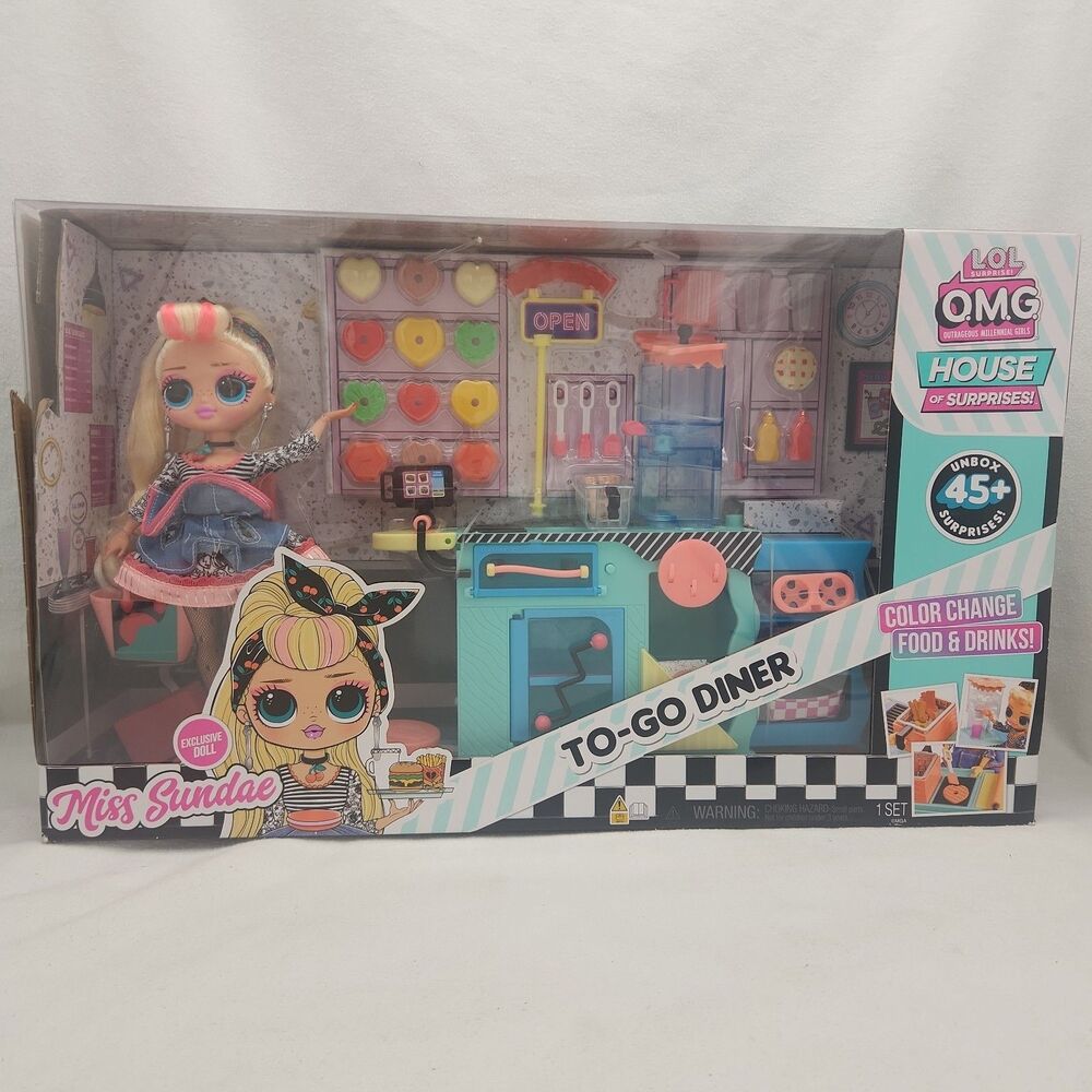 Doll LOL OMG Miss Sundae To Go Diner Exclusive 45+ House Of Surprises Color Chan